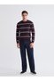 LCWAIKIKI Classic Crew Neck Long Sleeve Striped Men's Knitwear Sweater - 2