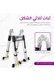 سلم تلسكوبي 4.4 متر ألمنيوم مزدوج احترافي قابل للطي والتمديد بثبات عالٍ وتصميم هندسي قوي مناسب - 3