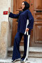 Side Stripe Suit Z5713 Navy Blue - 4