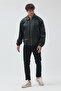Unisex Oversized Basic Leather Jacket - 5