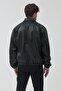 Unisex Oversized Basic Leather Jacket - 4