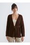 Özmarka New Season V-Neck Women's Knitwear Cardigan