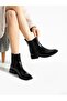 Jesica Black Patent Leather Women's Boots
