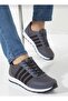 Men's Smoked Black Striped Casual Comfortable Soft Sole Comfortable Sneaker Sports Shoes - 4