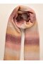 Striped Patterned Shawl Scarf Powder Pastel Colors Shawl - 2