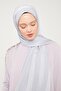Gray Glitter Striped Tokyo Shawl - 3