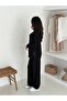 Women's Zip-Up Side Split Tricot Set with Detailing on the Bottom and Top, Modal Fabric - 6