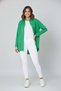 Women's Oversized Nefti Green Long Sleeve Shirt Stylish Trend