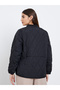 Black Relaxed Fit Padded Jacket - 5