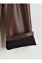 Leather-Look Girls' Trousers with Bow Detail - 3
