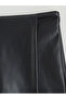 Lcw Vision Buy Zippered Leather-Look Shorts Skirt - 6