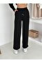 Women's Zip-Up Side Split Tricot Set with Detailing on the Bottom and Top, Modal Fabric - 7