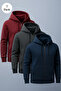 Men's Hooded Oversized 3-Pack Sweatshirt