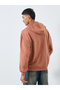 Coffee Brown Embroidered Hoodie - 4