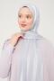 Gray Glitter Striped Tokyo Shawl - 2