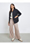 Black Relaxed Fit Padded Jacket - 2