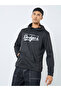 Men Black Los Angeles Dodgers Print Hoodie - 3