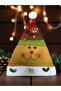 New Year's Hat with Deer Pattern Luxury Embossed Fiber 38 cm New Year's Hat with Deer Hpy-24