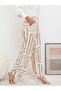 Women Geo Print Wide Leg Pants - 5