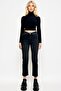 Black Tasseled Slim Fit Jean Trousers Alc-X13304 - 2