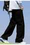 Black Elastic Men's Baggy Jeans with Tie-Up Waist, Relaxed Fit, Wide Leg, Model 5006 - 4