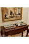 Bead Model 2-Piece Metal Rectangular Mirrored Tray 37X23X5 cm - 43X29X5 cm - 3