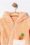Unisex Baby Hooded Carrot Pocket Plush Jumpsuit - 2