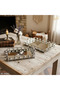 Bead Model 2-Piece Metal Rectangular Mirrored Tray 37X23X5 cm - 43X29X5 cm