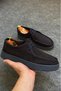 Navy Blue Nubuck Leather Men's Shoes-Stylish and Comfortable Shoes
