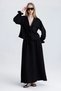 Bell-Bottomed Skirt with Elasticated Pockets and a Tie-Up Blouse, Two-Piece Linen Set - 2