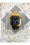 Kare Gold Inside Navy Blue Butterfly Clip Men's Wristwatch - 3