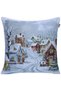 Christmas Jacquard Woven Tapetry Decorative Silvery Cushion 45*45 - 2