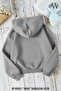 D Giri Star Yıldız Taş Printed 3 İplik K Hooded Sweatshirt O Oversized Winter 100% Cotton - 2