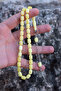 Yellow Color Capsule Cut Drop Simile Beirut Powder Amber Prayer Beads 201024770 - 4