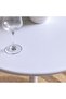 Trinket Side Table Dia70×75 cm – Modern White Round Table for Home, Patio & Coffee Corner - 2