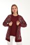 Mercerized Patterned Double Suit Jacket and Blouse