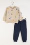 Mojo baby boy 9-24 months safari tracksuit set beige