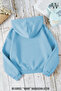 Baby Blue Star Yıldız Taş Printed 3 Thread K Hooded Sweatshirt O Oversized Winter 100% Cotton - 2