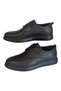 Black Men's Genuine Leather B777 Orthopedic Oxford Bemsa Classic Slip-On Shoes - 6