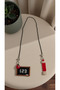Miyuki Beads Handmade Blackboard and Red Pen Bookmark - 2