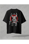 Samurai Design Back Printed High Quality Compact Unisex Oversized T-Shirt