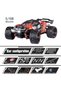 Lighting Hurricane Monster Truck 4‑WD RC Car Yellow With Spoilers 1:18 Scale (Ages 8+) - 2