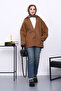 Brown Button Detailed Lined Cashmere Jacket - 2