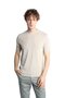 Men's Stone Standard Fit Slim Fit Crew Neck Plain Short Sleeve Knitwear T-Shirt - 3