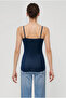 Navy Blue Round Neck Rope Strap Women's - 4