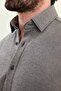 Striped Slim Fit Wool Long Sleeve Men's Shirt Black - 27113.25K - 2
