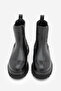 Women's Elastic Zipper Accessory Serrated Thick Sole Daily Boots Rupit Black - 6