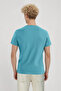 Light Blue Crew Neck Short Sleeve Men's T-Shirt William - 4