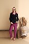 Velvet Magical Notes Buttoned Women's Pajama Set - 3