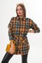 Women's Mustard Yellow Kangaroo Pocket Sport Cut Shirt - 5